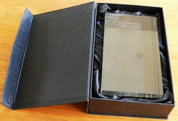 Crystal award gift box