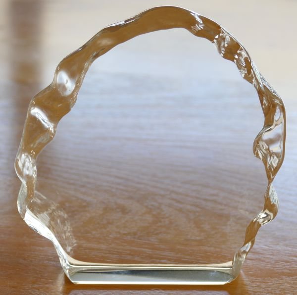Crystal rock award blank ready to engrave