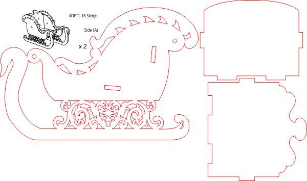 Sleigh Doll house kit layout