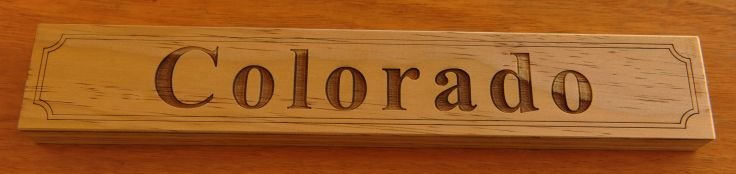 Timber sign Treated Pine 50 x 300 mm border