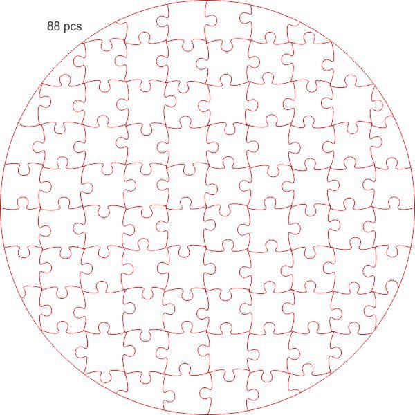 Jigsaw circle 87 pcs