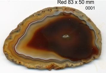 Red 1A Polished Agate