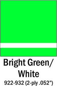 Bright green - white laminate