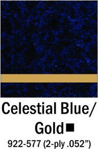 Celestial blue - gold laminate
