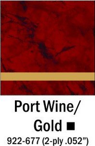 port wine - gold laminate