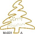 Christmas Tree Paper Cut mc001