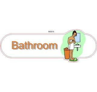 Bathroom female ID sign