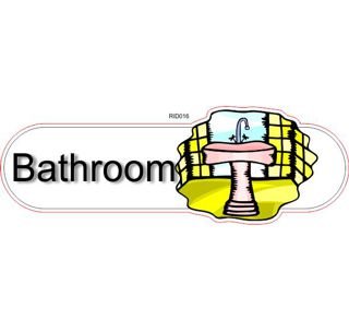 Bathroom ID sign