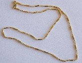 Bamboo Necklace Gold 400 mm