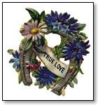Valentine Wreath in blue and purple flowers 034