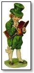 St Patricks Day boy in green with book 097