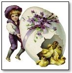 Easter Tipping egg in lavender 105
