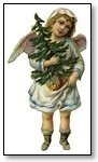 Christmas boy angel with tree 276