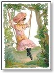 Girl in pink on swing 061