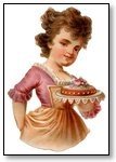 Girl in pink with cake 107