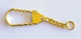 Square Key Chain Gold or Nickel