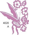 Butterfly Flower Paper Cut 4020