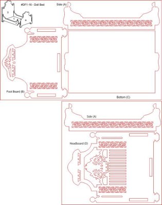 Doll House bed layout