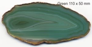 Green Agate 2A polished stone