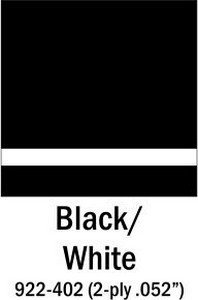 Black satin - white laminate