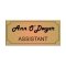 Personal Engraved Name Tag 30 mm high (1.2") by chosen length