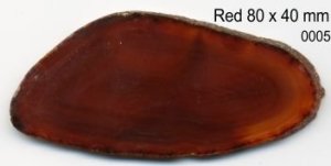 Red 1A Polished Agate