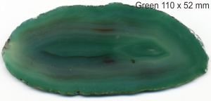 Green Agate 2A polished stone