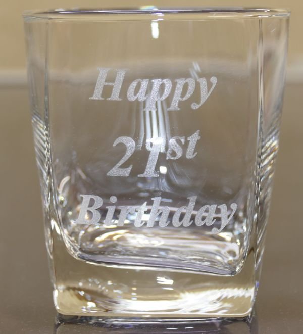 Whisky square 21st birthday