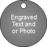 ID Tag Circle 32 mm ( 1.25" ) Stainless Steel