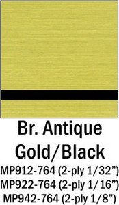 antique gold - black  laminate