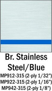 stainless - blue laminate