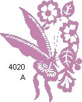 Butterfly Flower Paper Cut 4020
