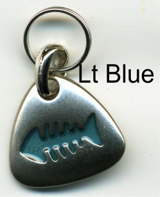 Fish pendant Light blue