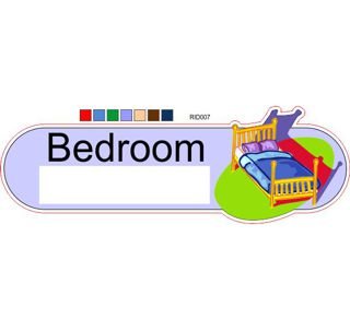 Bedroom bright colourID sign