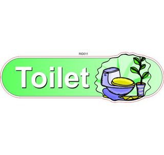 Toilet ID sign