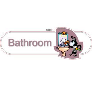 Bathroom male ID sign