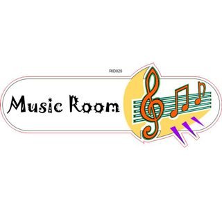 Music room ID sign