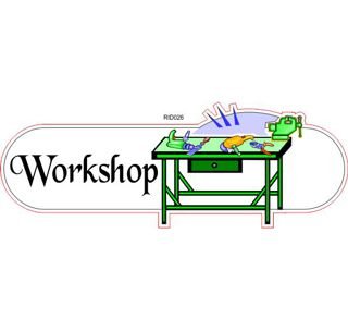 Workshop ID sign