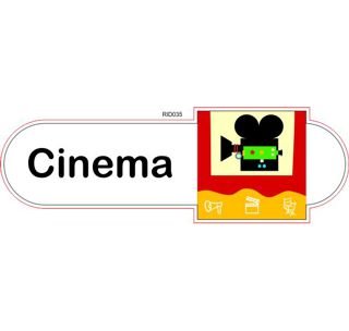 Cinema room ID sign