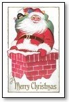 Christmas Cards santa on chimney 011