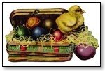 Easter chick and eggs in case 108