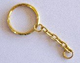 Key Chain Gold or Nickel