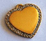 Stone Heart (M)	33x33 Silver or Gold