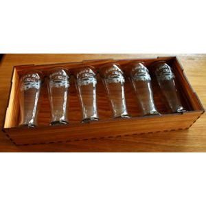 Engraved Beer glass 285 ml 6 in Box
