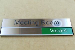 Door sign | Room Name and status slider 300 X 90 mm