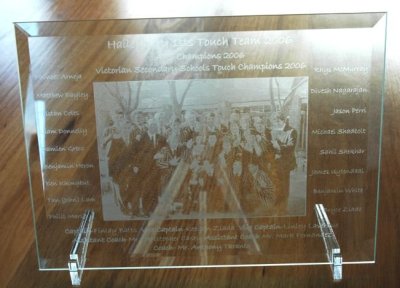 bevel glass photo engraving