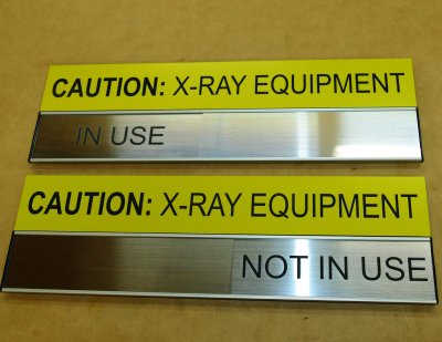 Status sign X ray room 400 x 120 mm