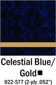 Celestial blue - gold laminate