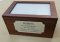 Jarrah urn with engraved plate or engraved on timber