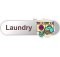 Laundry wash & dry ID sign